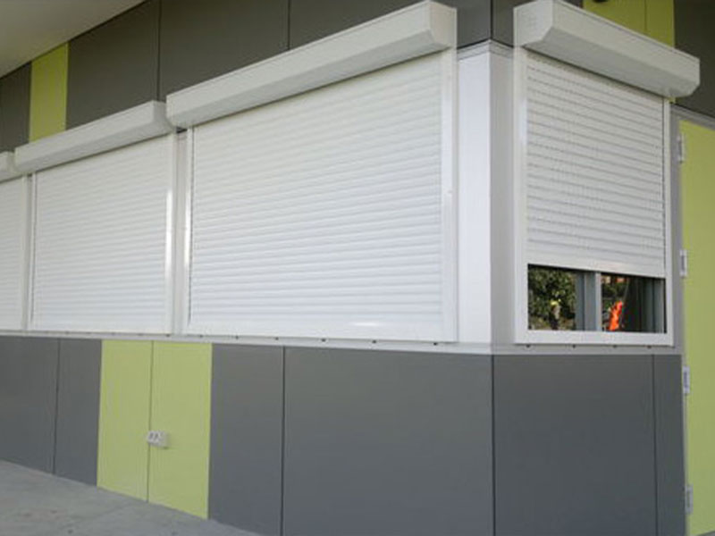Roller shutters Australian made - we offer options to suit commercial applications. Compact roll size, excellent thermal and acoustic insulation, plus more. Call Boony's Screens for your free measure and quote.